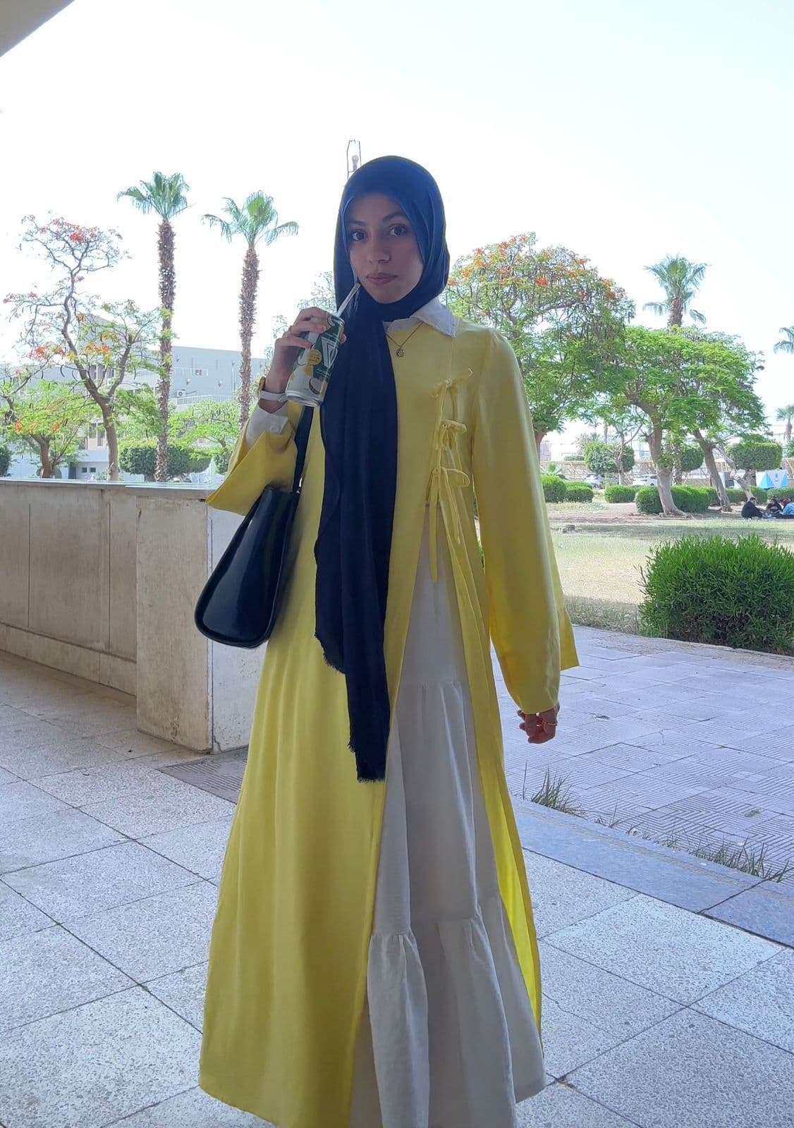 Drop Tie-Side Kimono Abaya